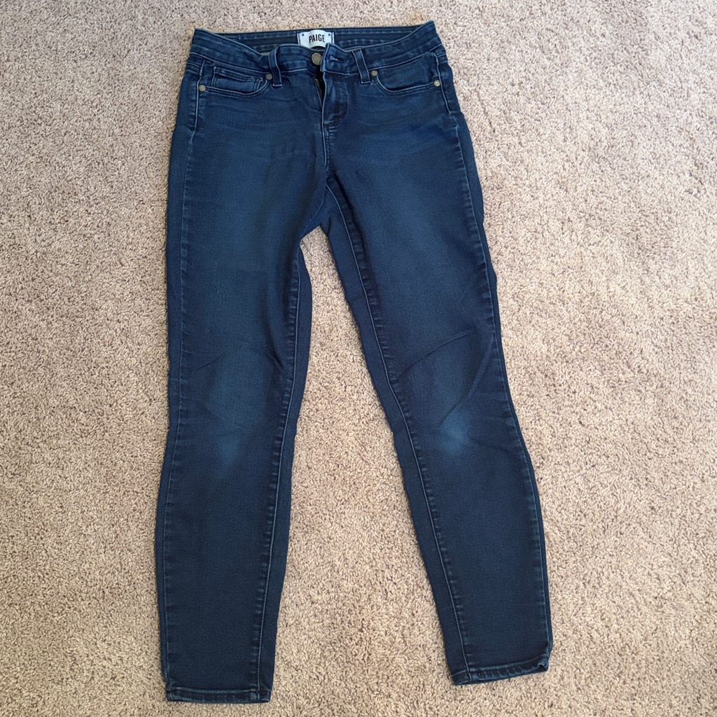 Women’s Paige Verdugo Ankle Jeans - Dark Blue- Size 26 Flaw